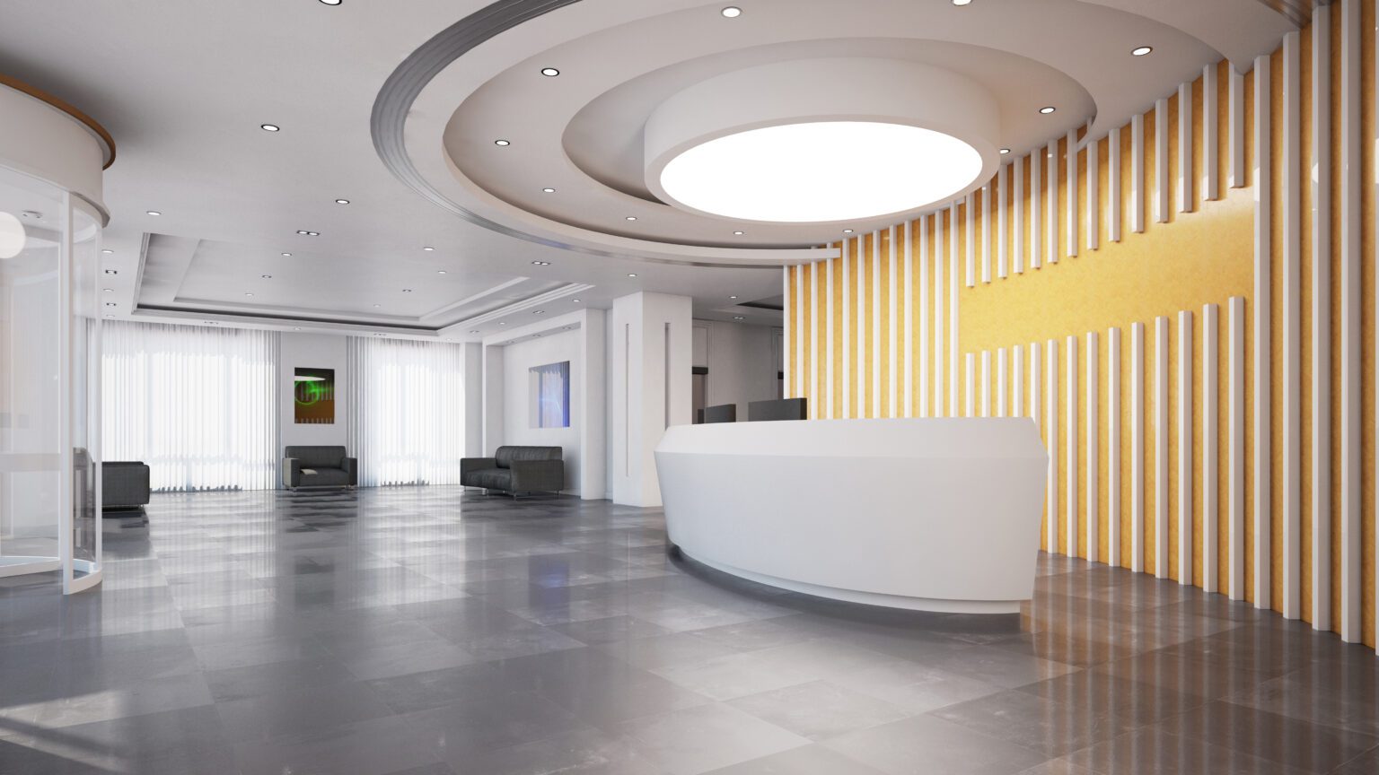 Reception,Or,Check-in,In,Elegant,Modern,Business,Hotel